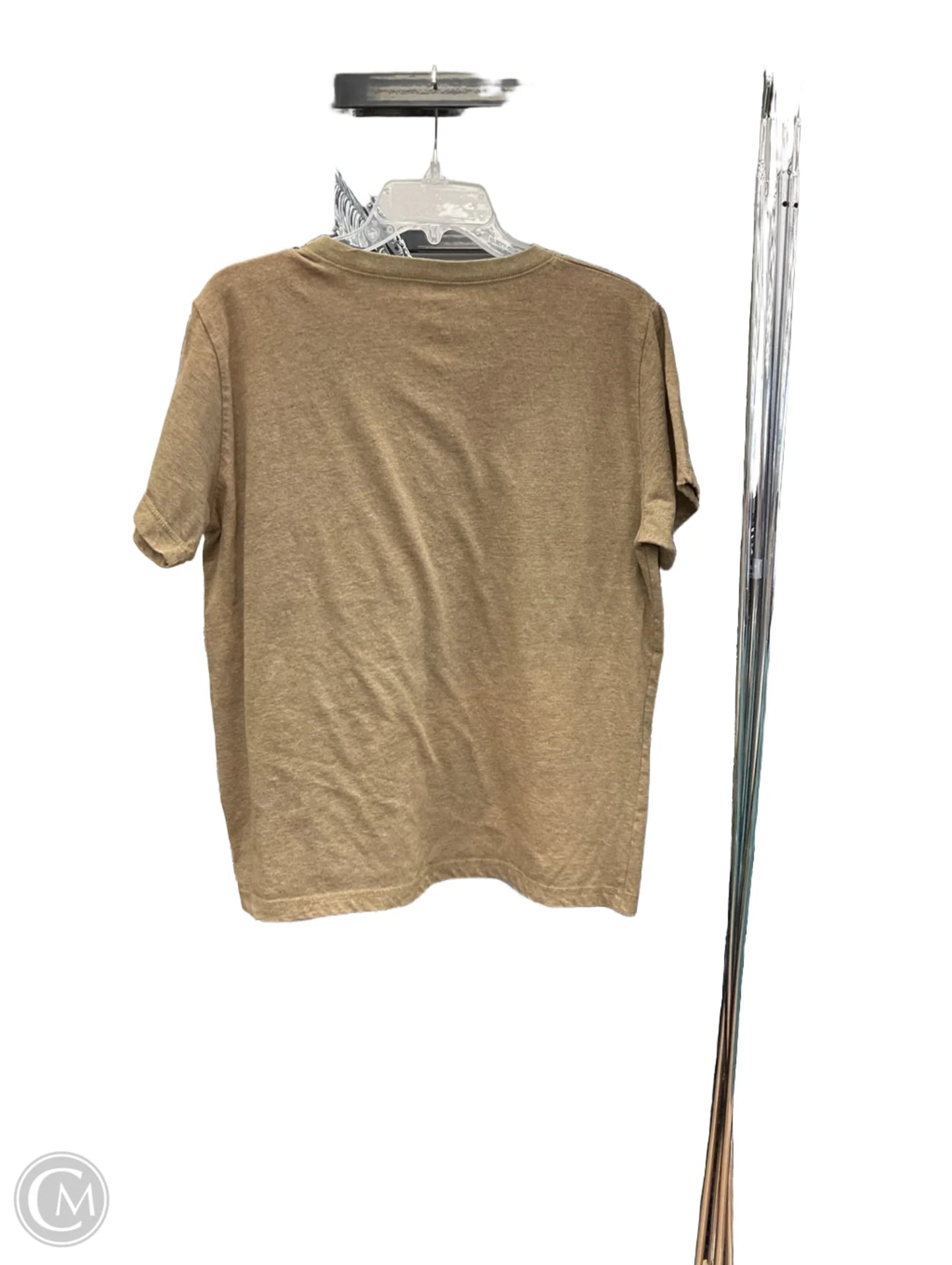 Top Short Sleeve By Woolrich In Brown, Size: L