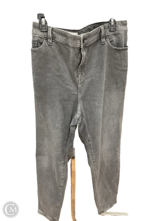 Jeans Skinny By Lane Bryant In Grey Denim, Size: 22