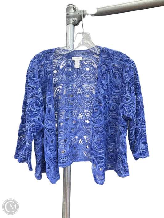 Cardigan By Chicos In Blue, Size: Xl