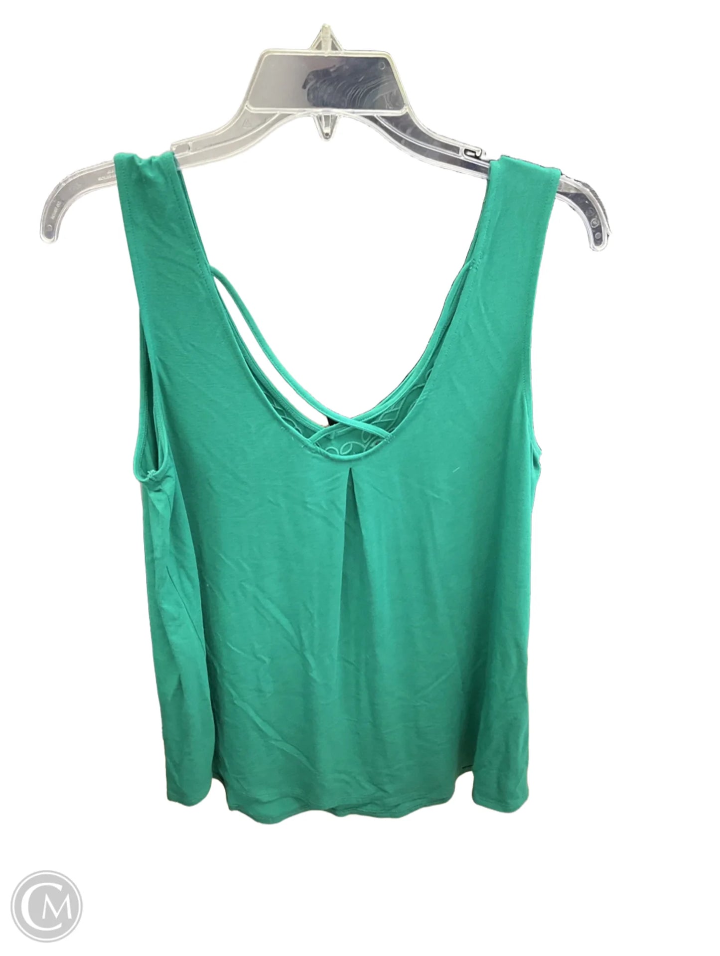 Top Sleeveless By Daytrip In Green, Size: L