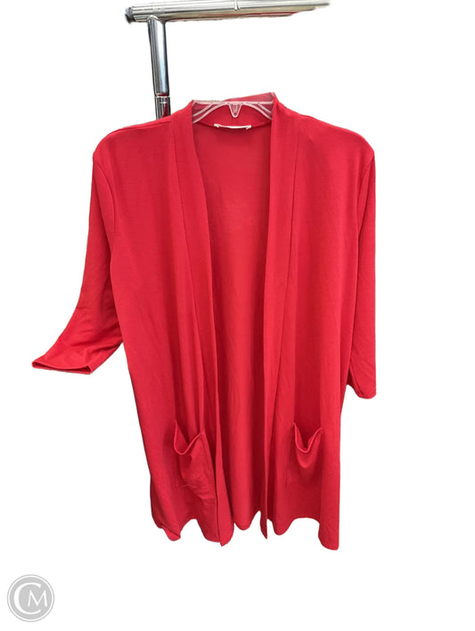 Cardigan By Zenana Outfitters In Red, Size: L