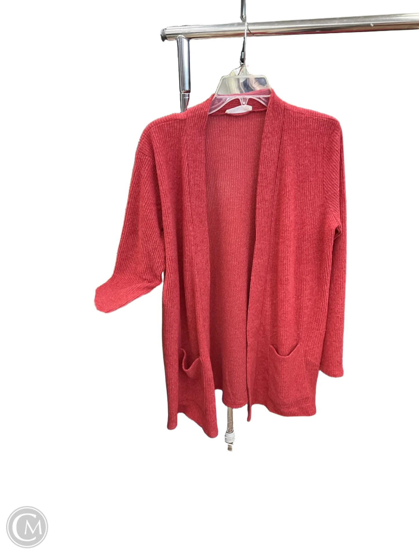 Cardigan By Zenana Outfitters In Red, Size: Xl