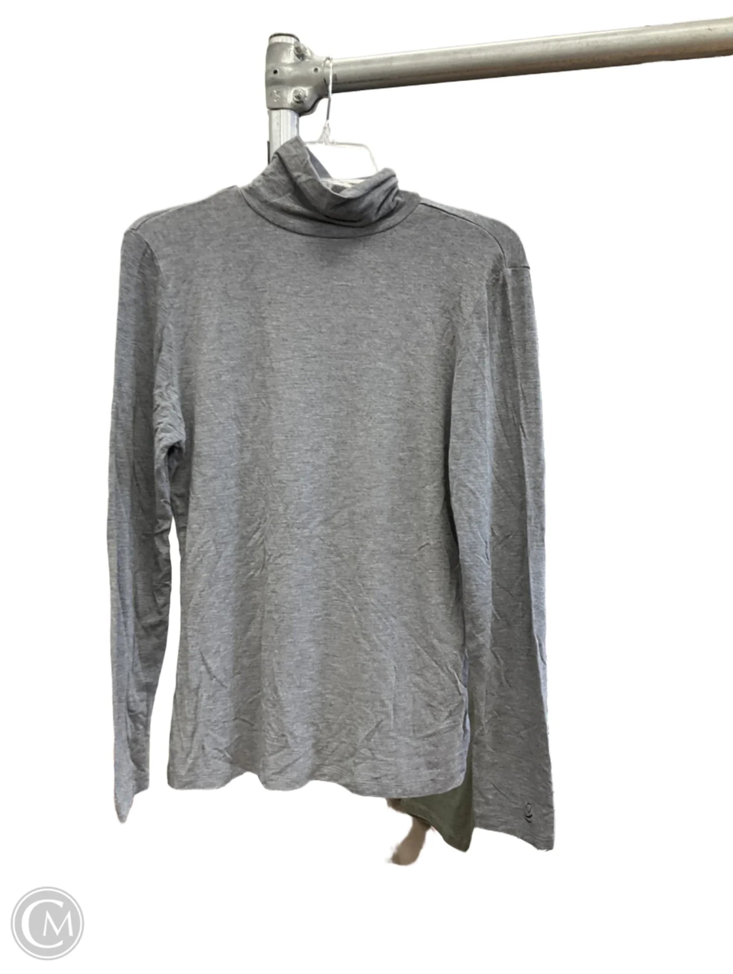 Top Long Sleeve By Cuddl Duds In Grey, Size: L