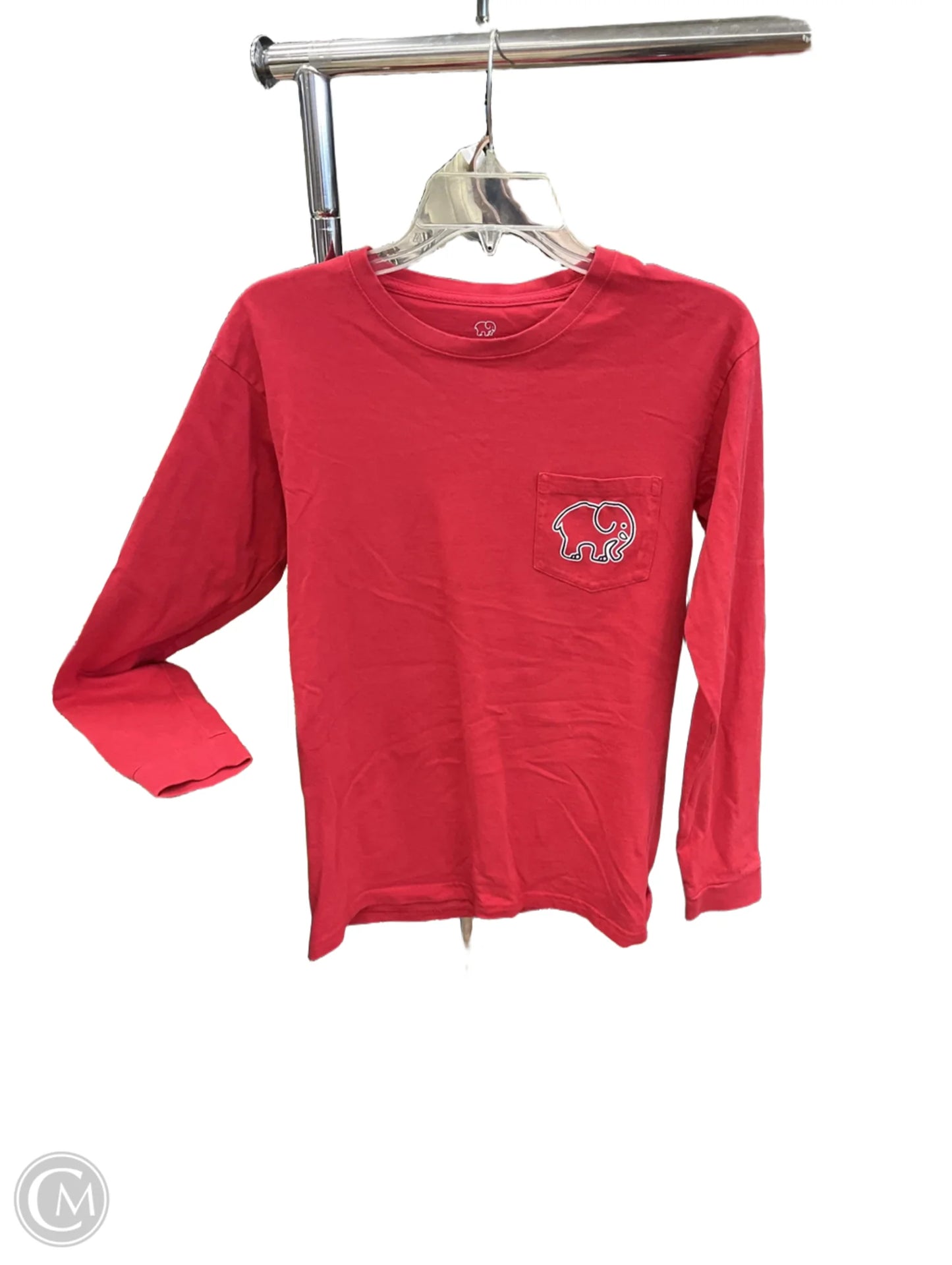 Top Long Sleeve By Ivory Ella In Red, Size: S