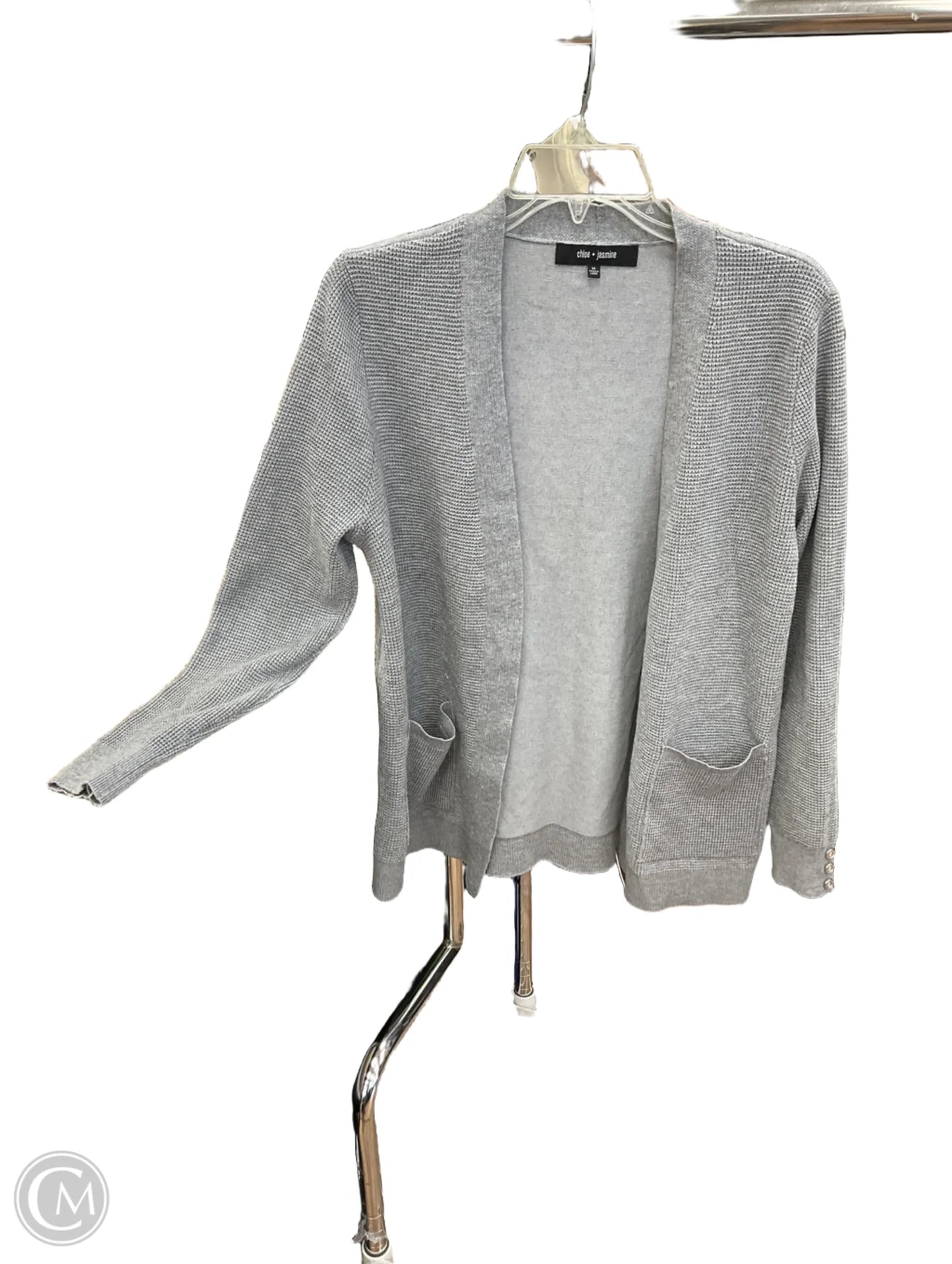 Cardigan By Clothes Mentor In Grey, Size: M