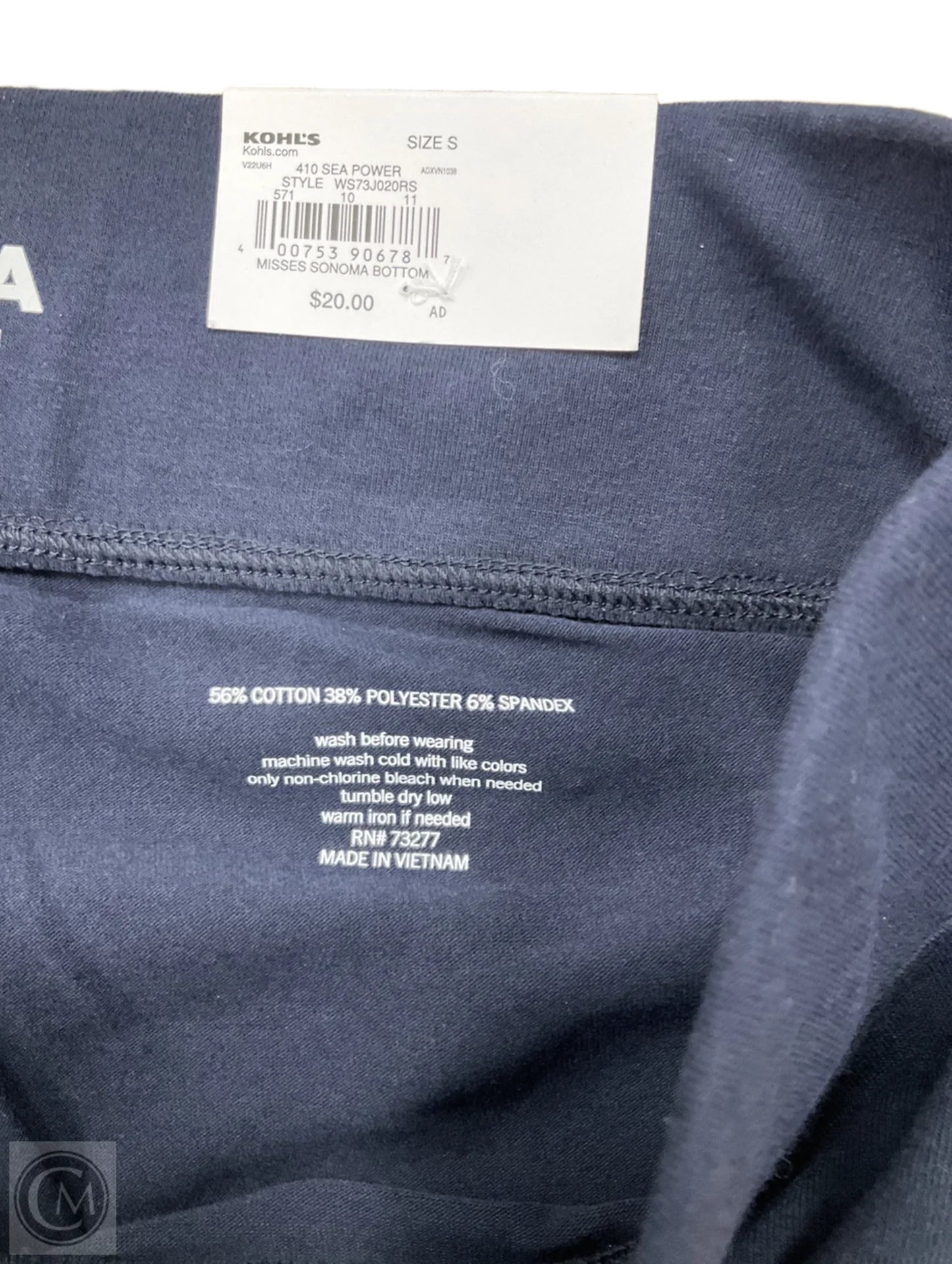 Athletic Leggings By Sonoma In Navy, Size: S