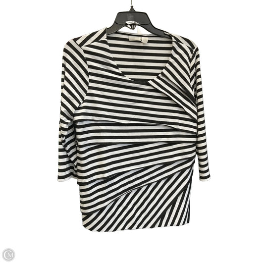 Top Long Sleeve By Chicos In Striped Pattern, Size: M