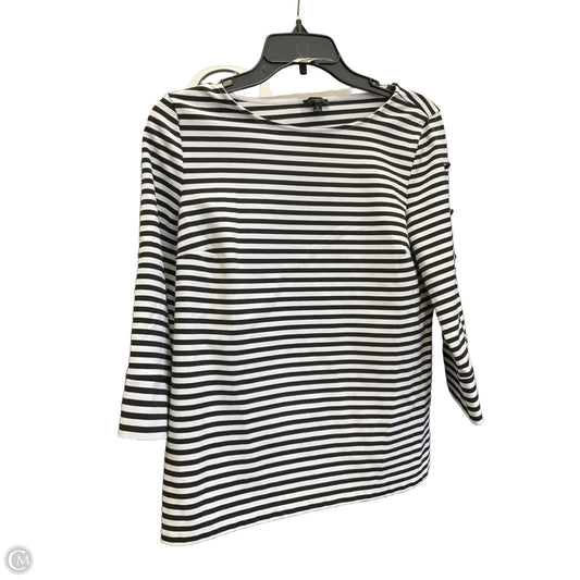 Top 3/4 Sleeve By Talbots In Striped Pattern, Size: Mp