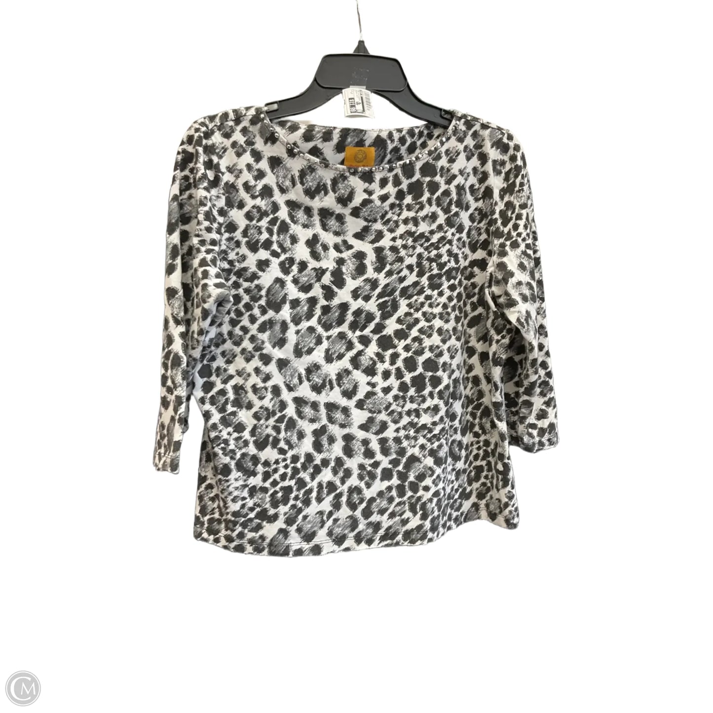 Top 3/4 Sleeve By Ruby Rd In Animal Print, Size: Lp