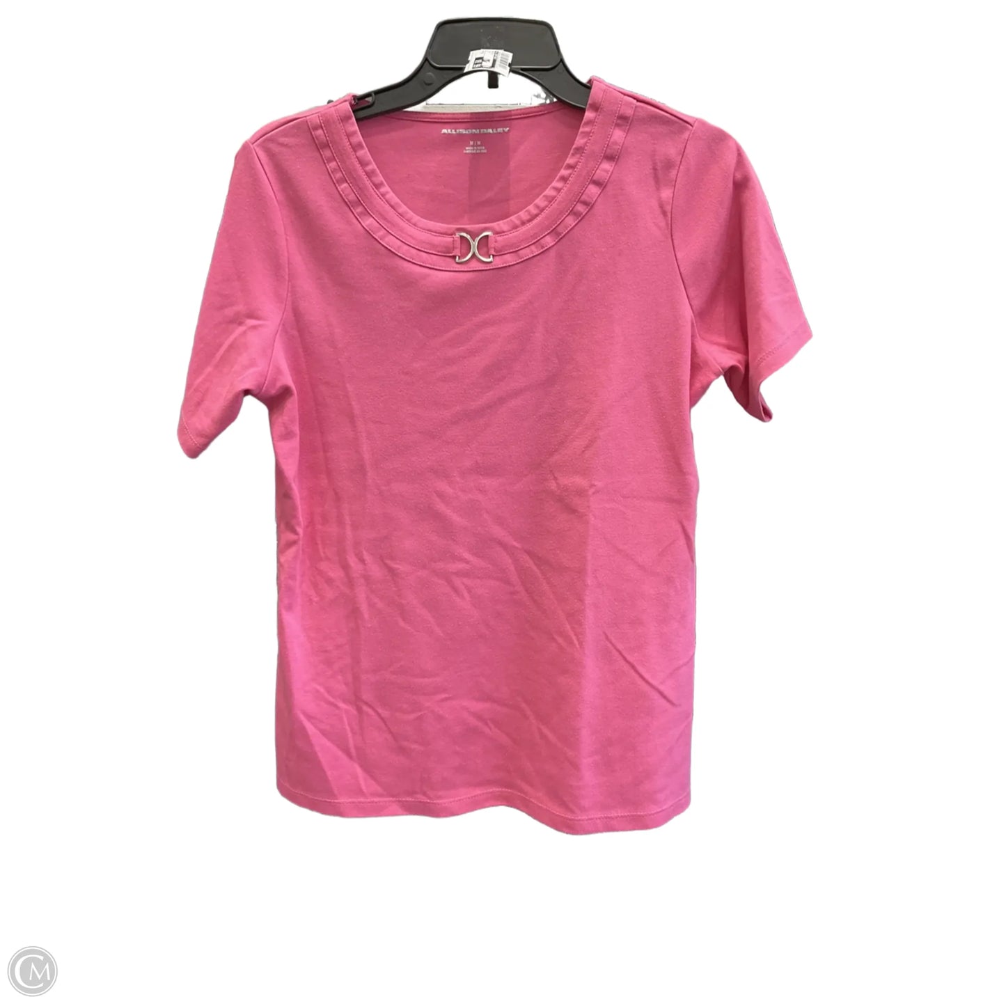 Top Short Sleeve By Allison Daley In Pink, Size: M