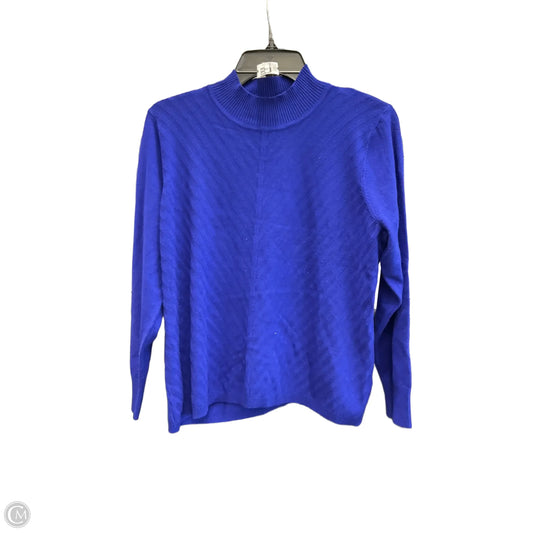 Top Long Sleeve By Allison Daley In Blue, Size: Lp