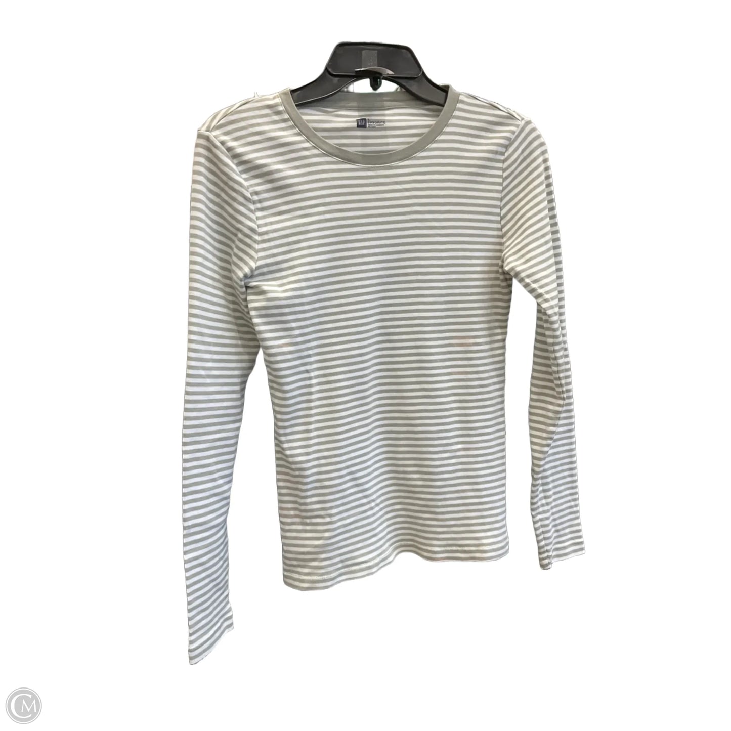 Top Long Sleeve By Gap In Striped Pattern, Size: L