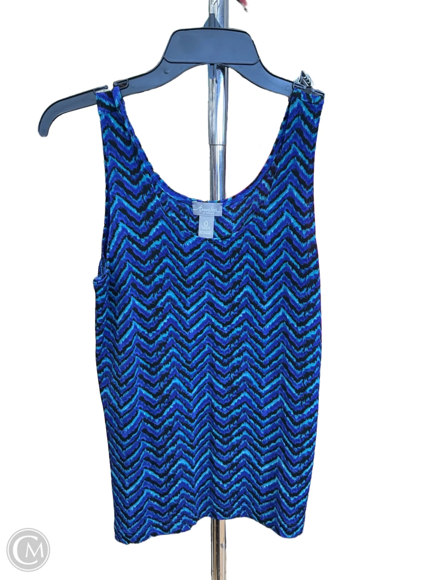 Top Sleeveless By Chicos In Multi-colored, Size: S