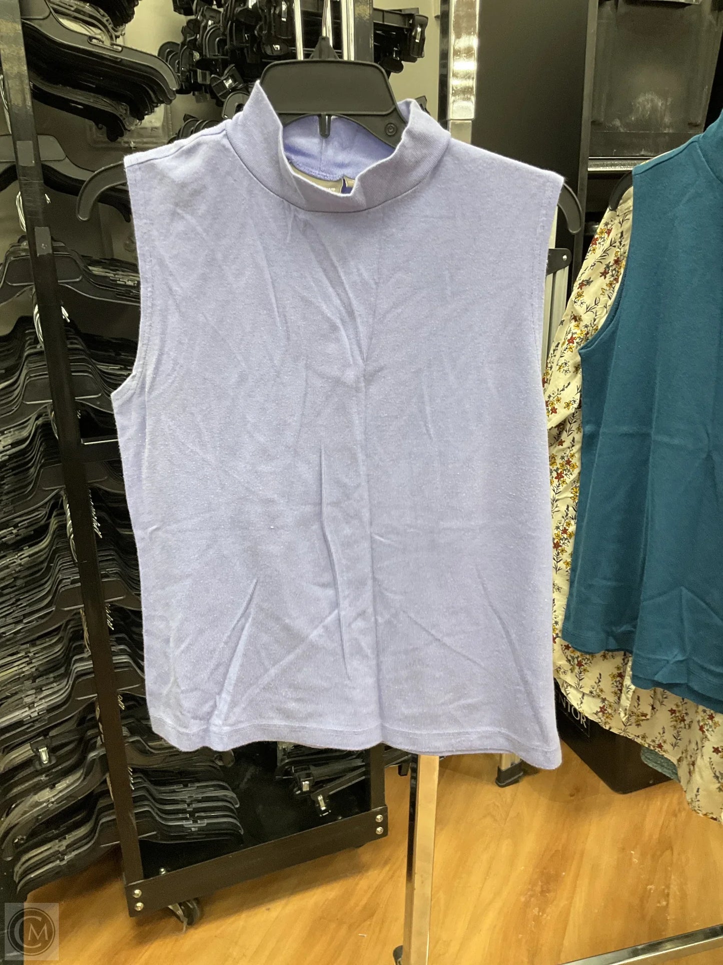 Top Sleeveless Basic By Croft And Barrow In Purple, Size: Xl