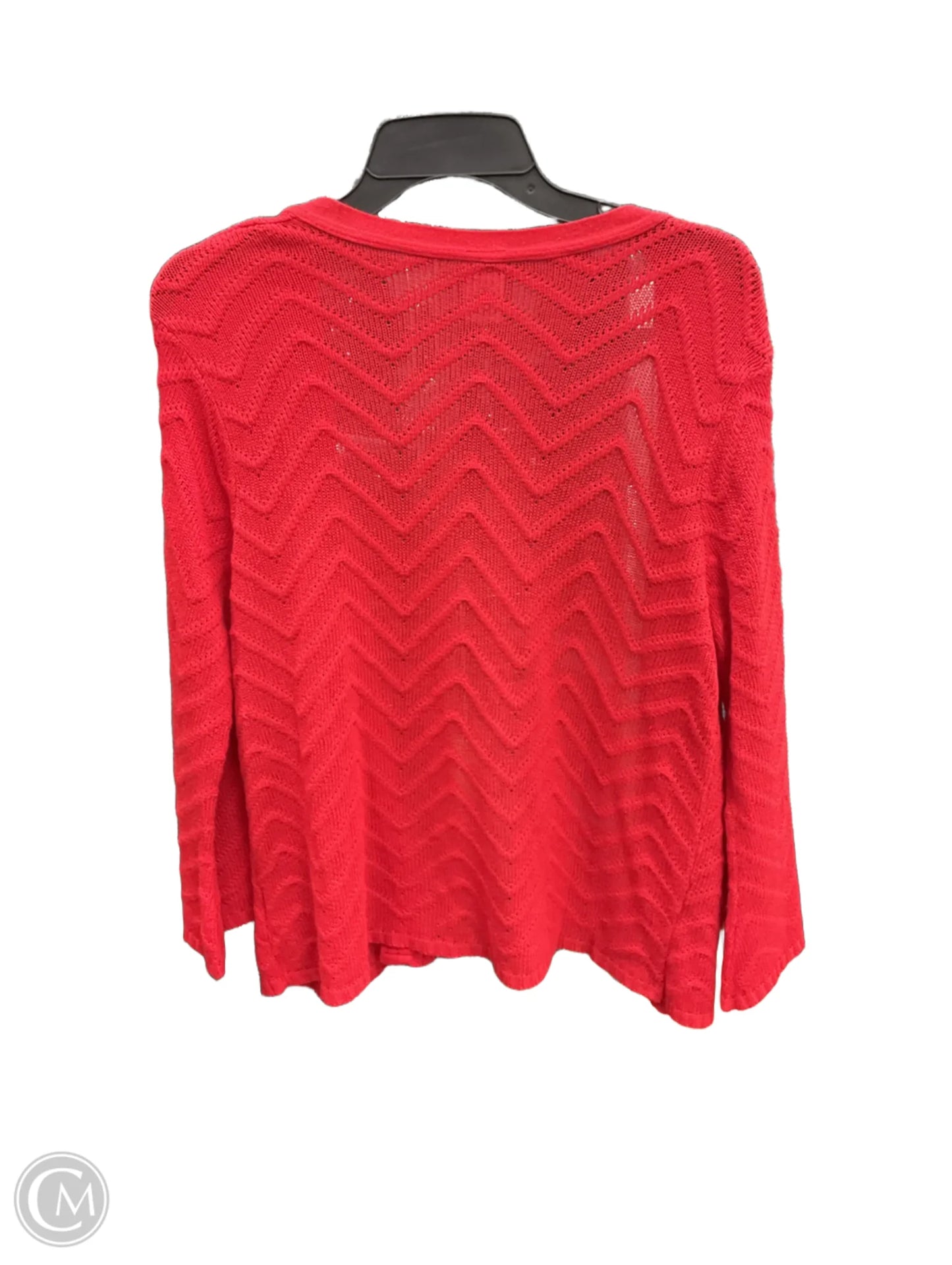 Cardigan By Time And Tru In Red, Size: Xxl