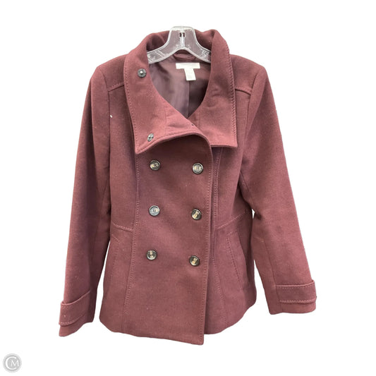 Jacket Other By H&m In Maroon, Size: 10