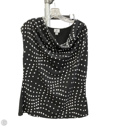 Top Sleeveless By Worthington In Polkadot Pattern, Size: Xl