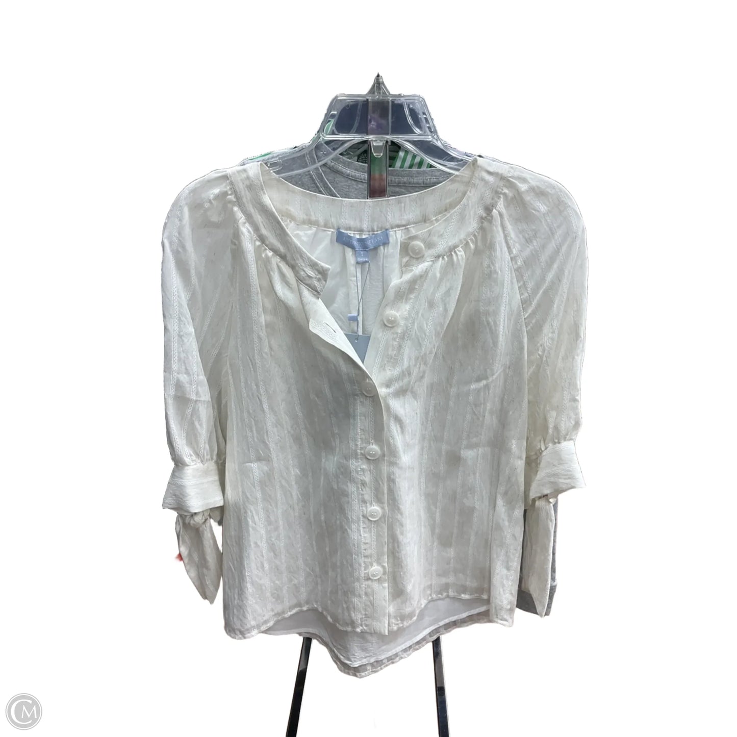 Blouse Long Sleeve By Antonio Melani In White, Size: S