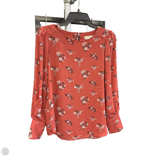 Top Long Sleeve By Loft In Floral Print, Size: Sp