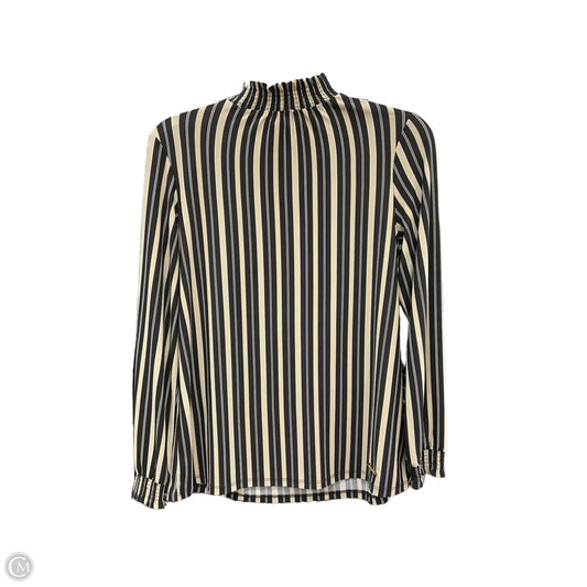 Top Long Sleeve By Anne Klein In Striped Pattern, Size: S