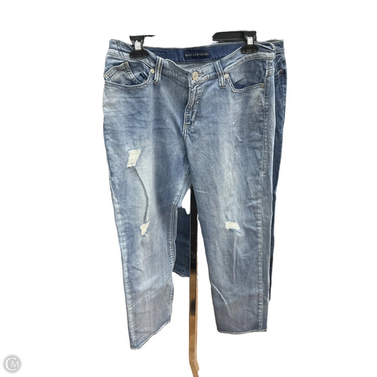 Jeans Straight By Rock And Republic In Blue Denim, Size: 12