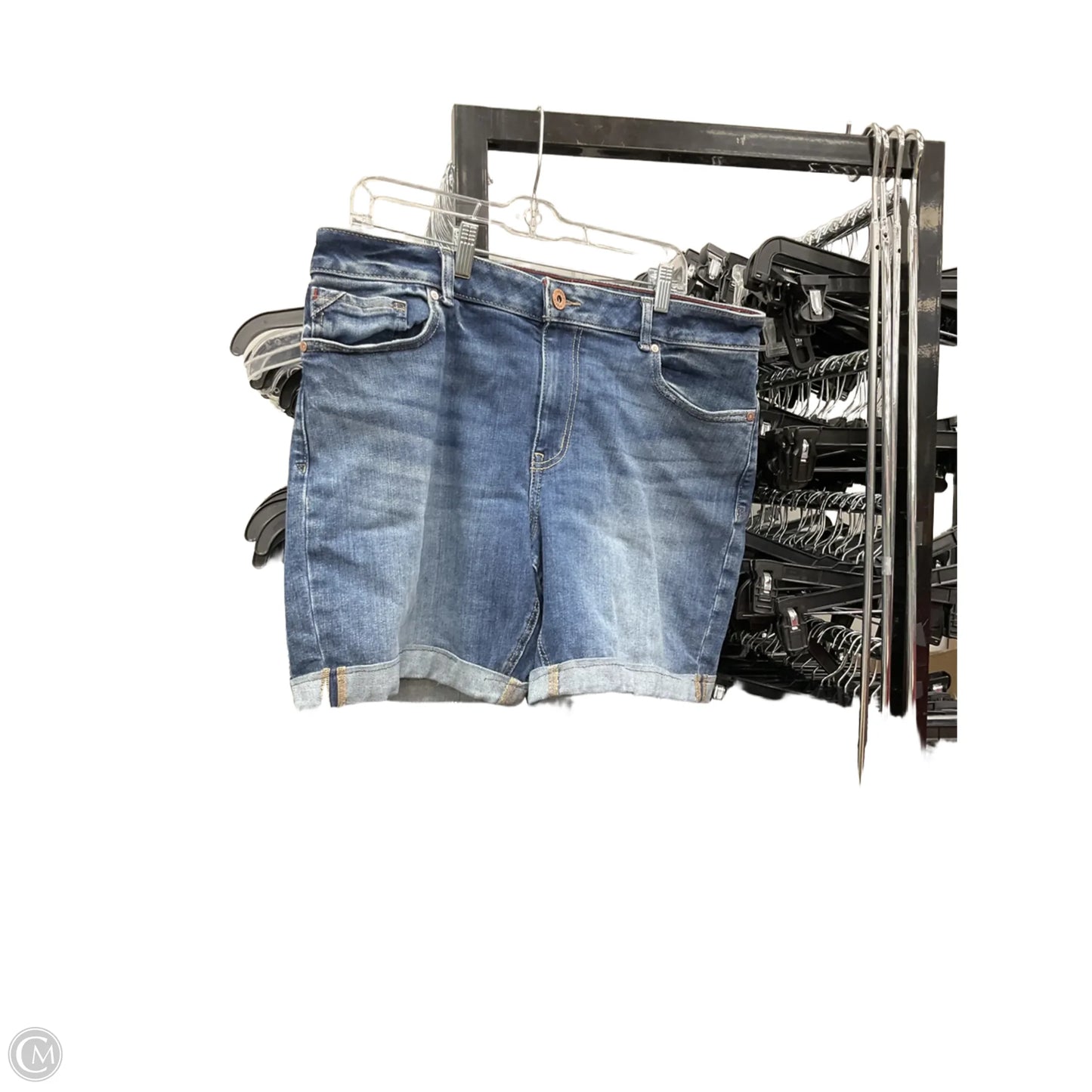 Shorts By Clothes Mentor In Blue Denim, Size: 16