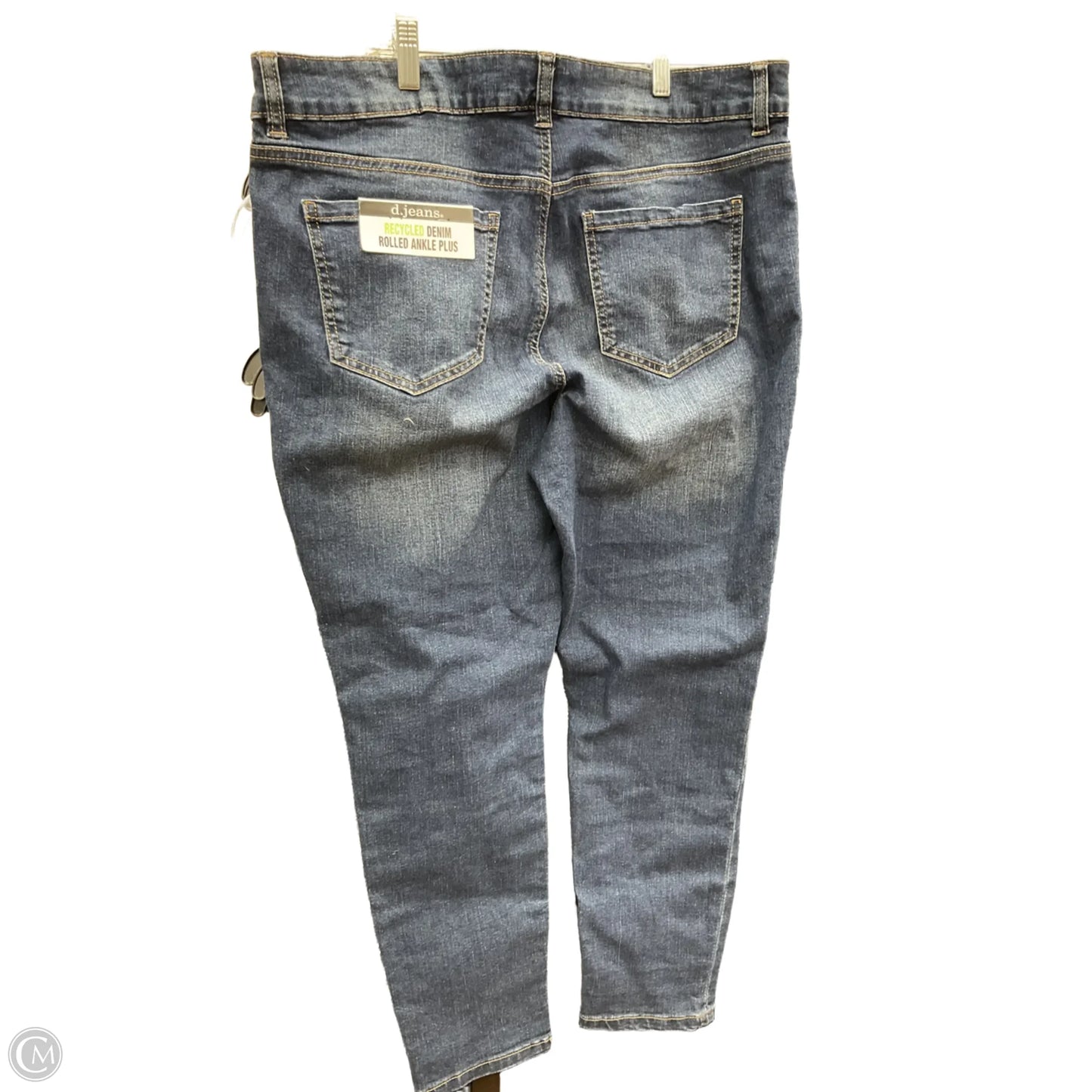 Jeans Straight By D Jeans In Blue Denim, Size: 16