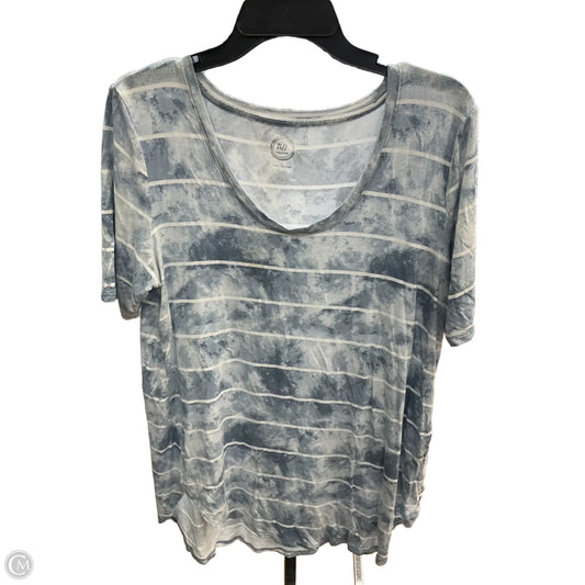 Top Short Sleeve Basic By Maurices In Tie Dye Print, Size: L