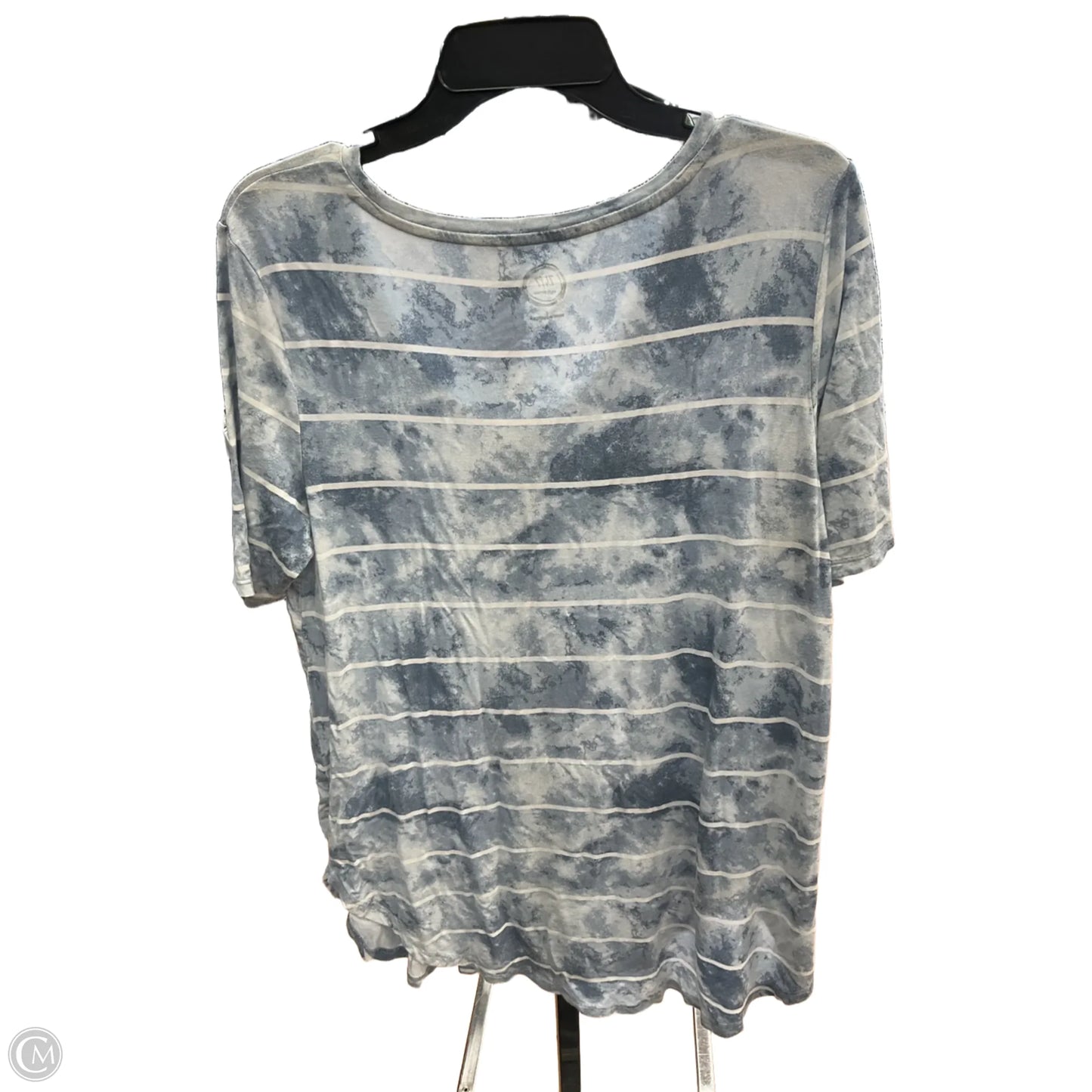 Top Short Sleeve Basic By Maurices In Tie Dye Print, Size: L