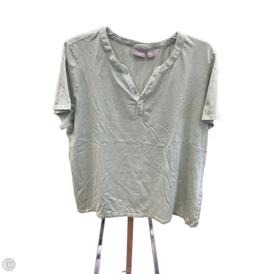 Top Short Sleeve By Chicos In Green, Size: Xl