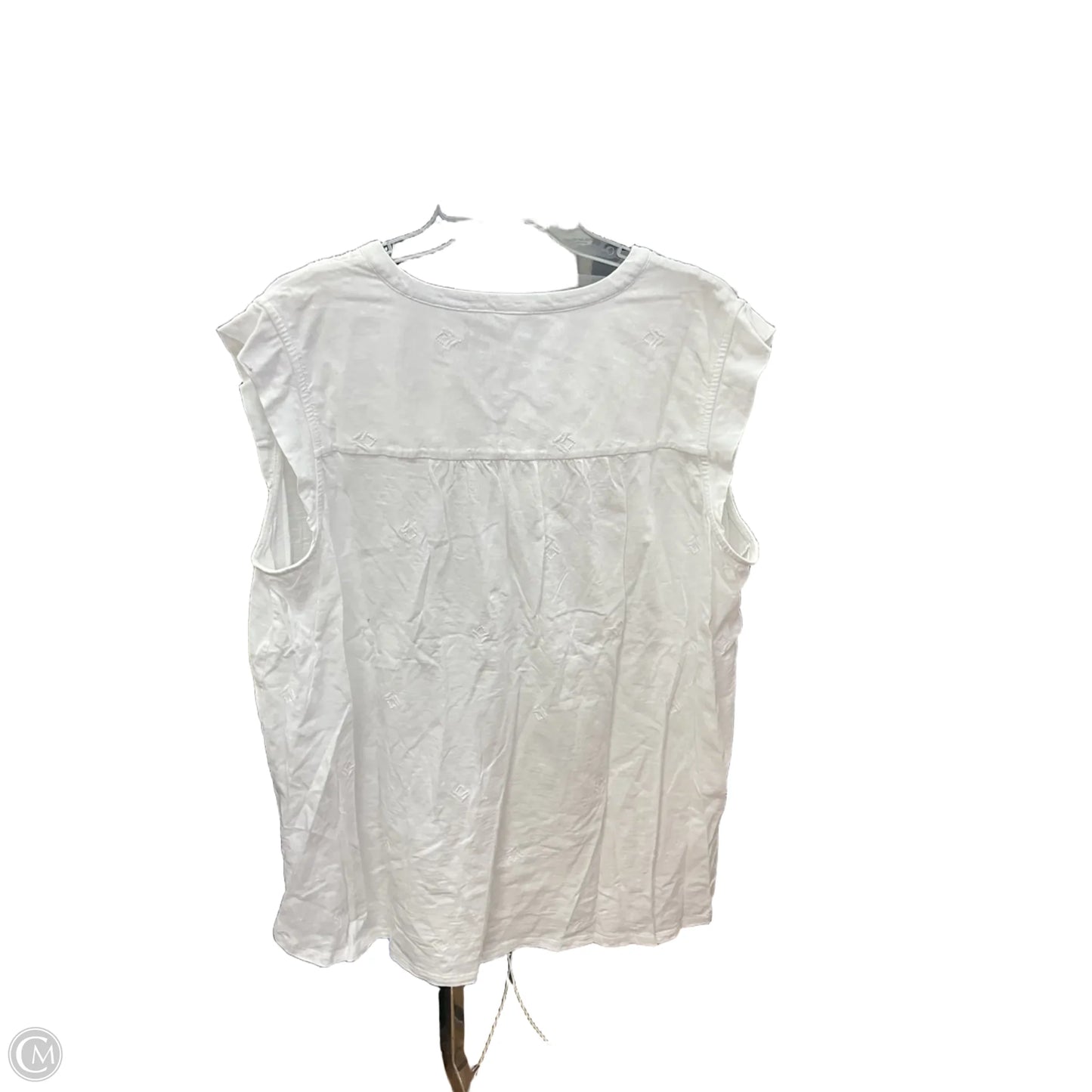 Top Sleeveless By J. Jill In White, Size: 2x