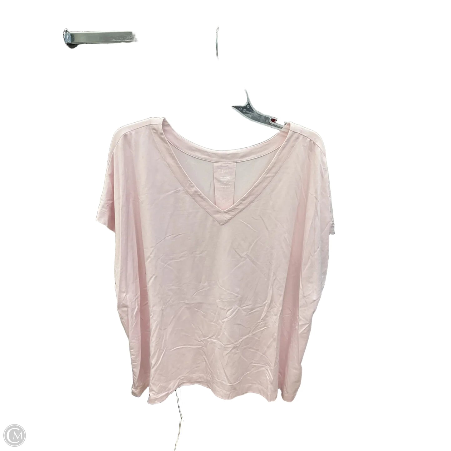 Top Short Sleeve By J. Jill In Pink, Size: 2x