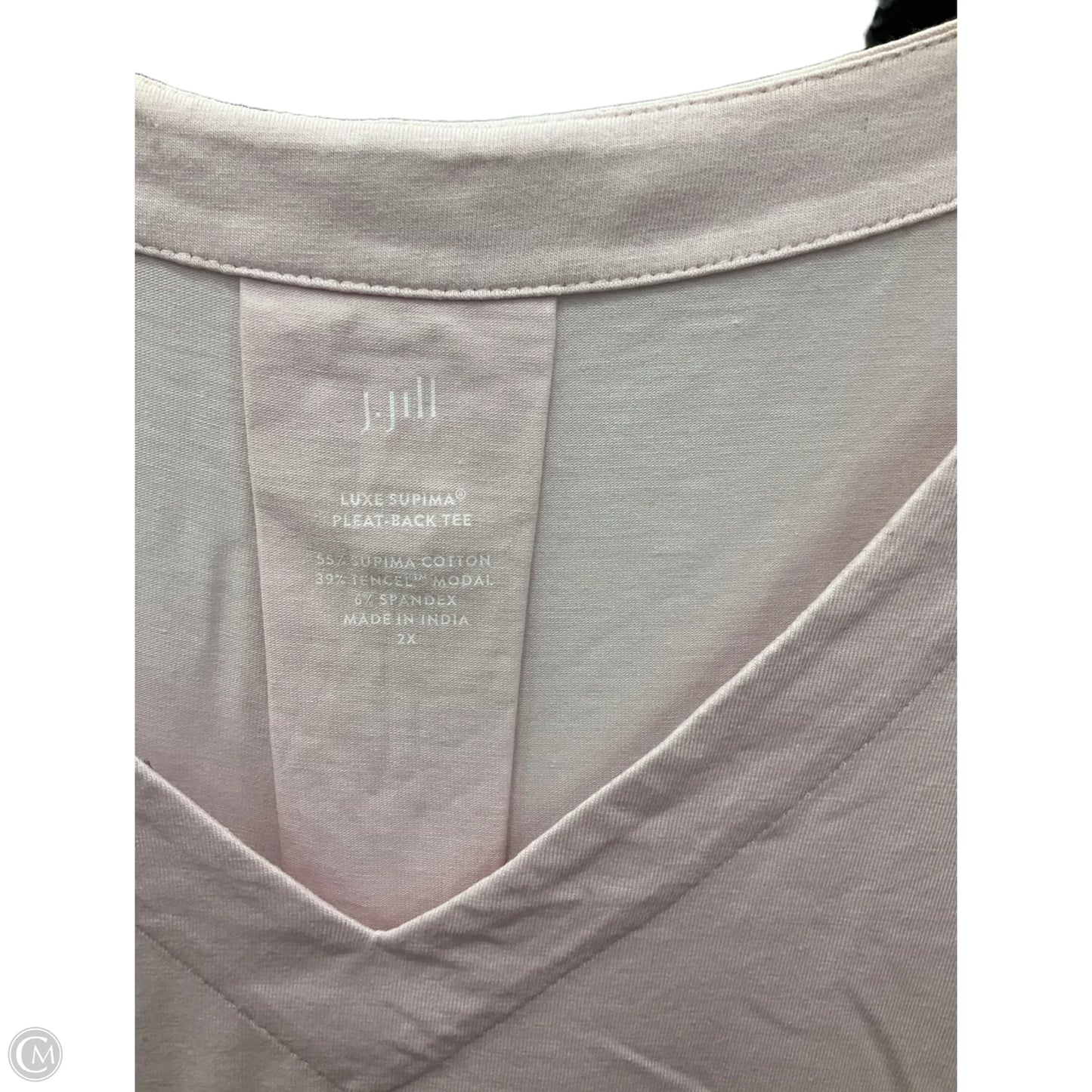 Top Short Sleeve By J. Jill In Pink, Size: 2x