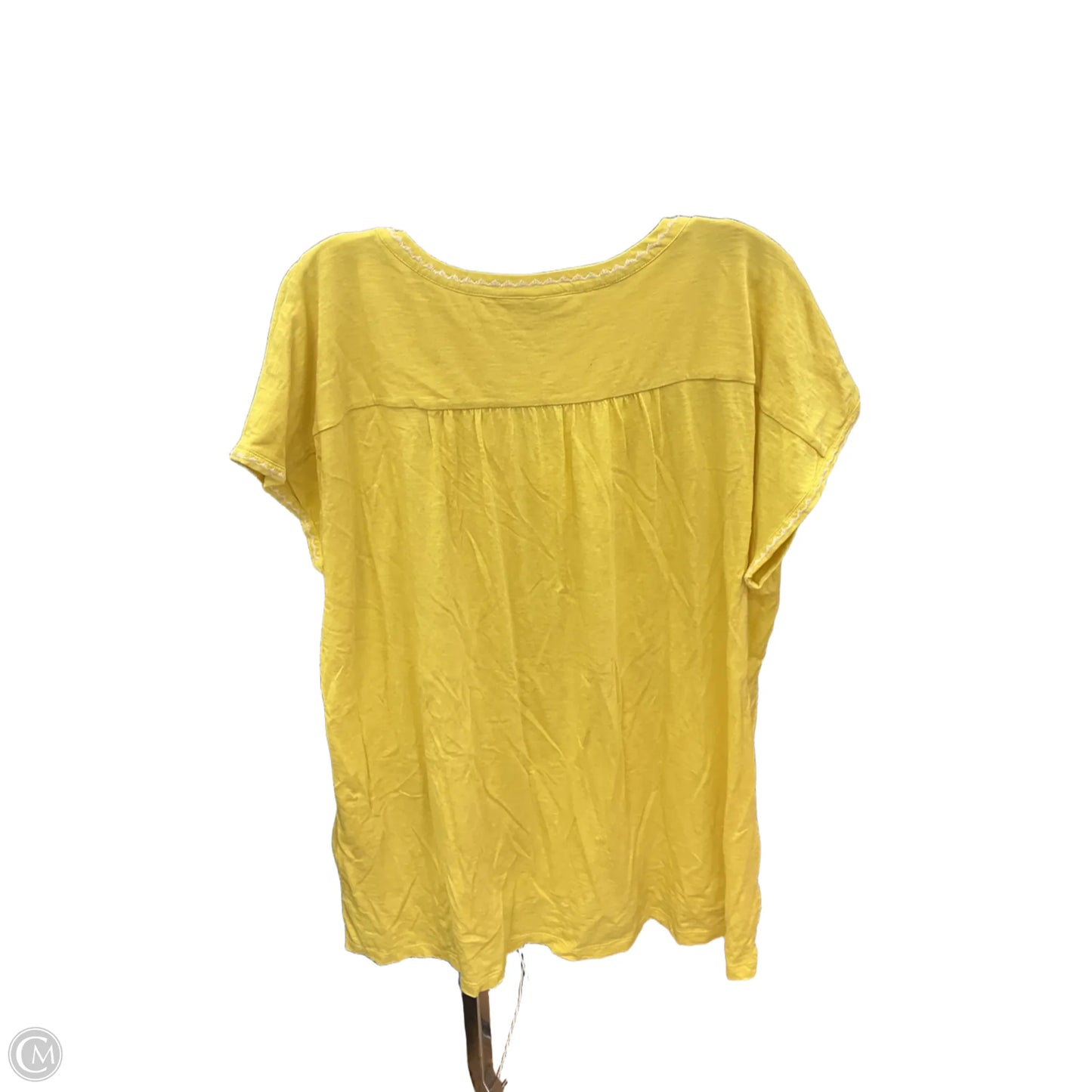 Top Sleeveless By J. Jill In Yellow, Size: Xl