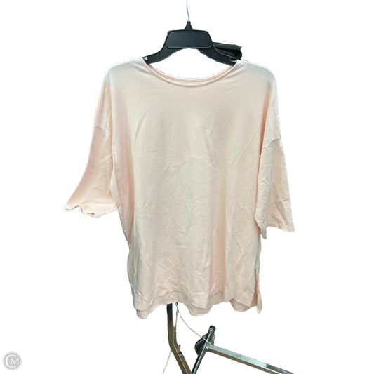 Top Short Sleeve By J. Jill In Peach, Size: Xl