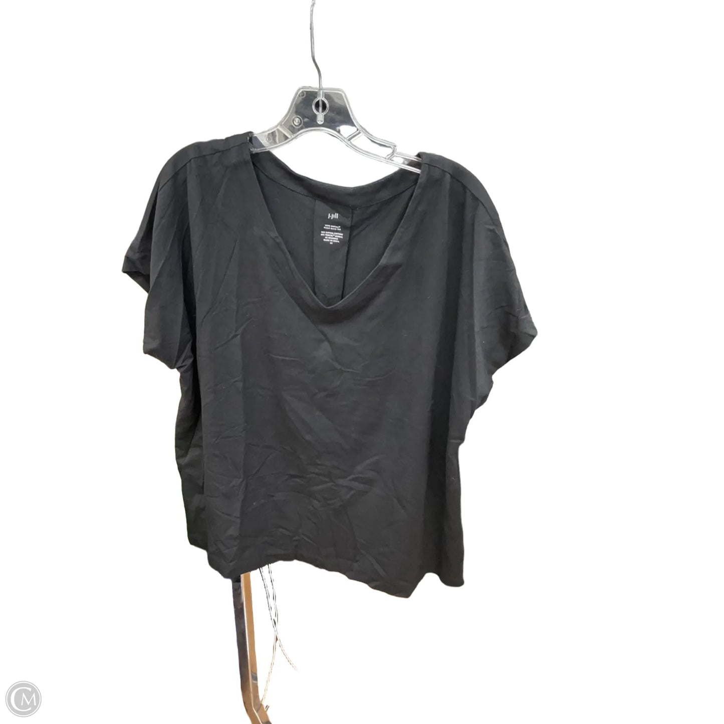 Top Short Sleeve By J. Jill In Black, Size: 2x