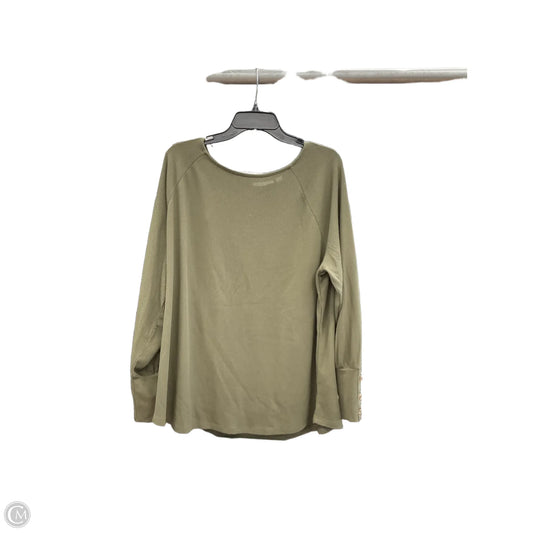 Top Long Sleeve By Clothes Mentor In Green, Size: Xl