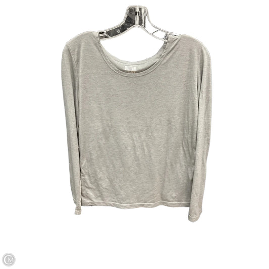 Athletic Top Long Sleeve Collar By 32 Degrees In Grey, Size: Xl