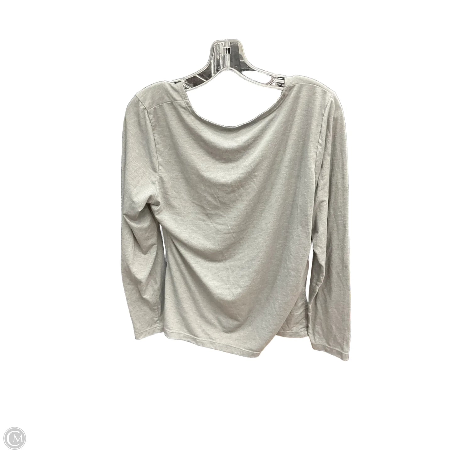 Athletic Top Long Sleeve Collar By 32 Degrees In Grey, Size: Xl