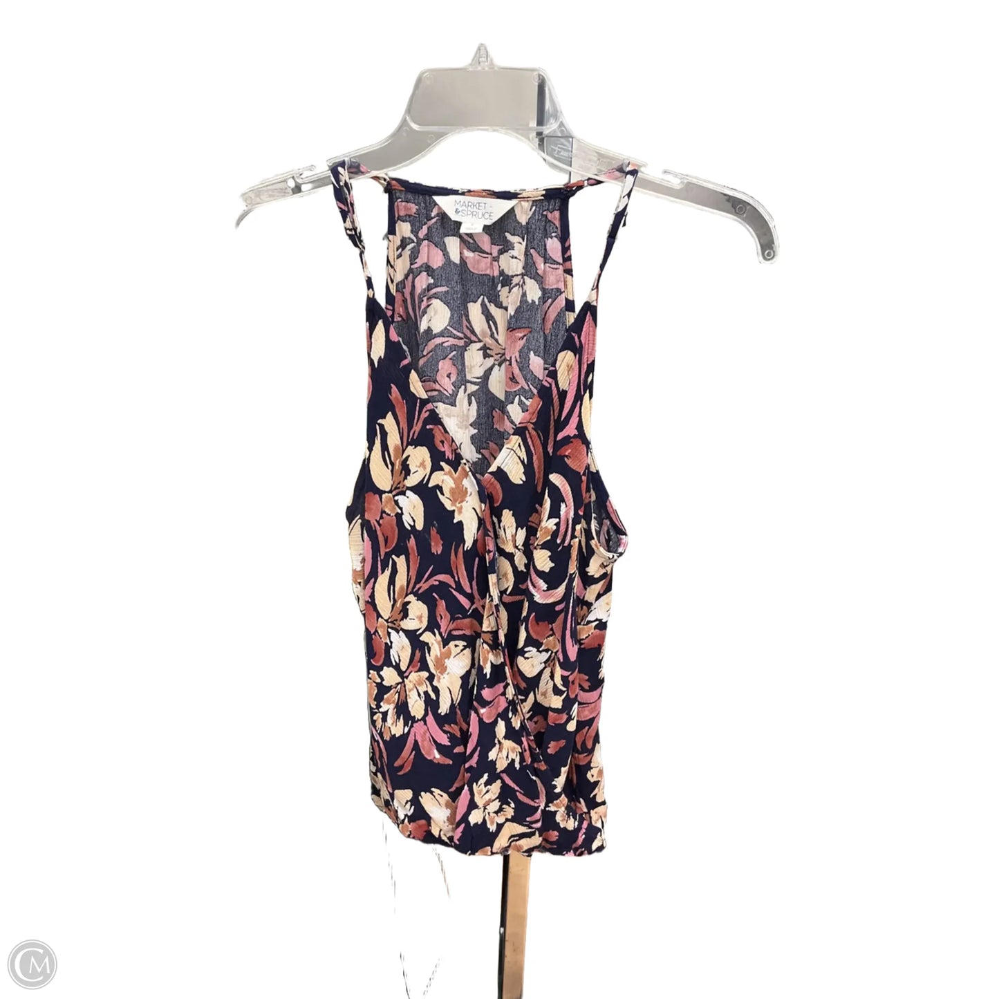 Top Sleeveless By Market & Spruce In Floral Print, Size: L