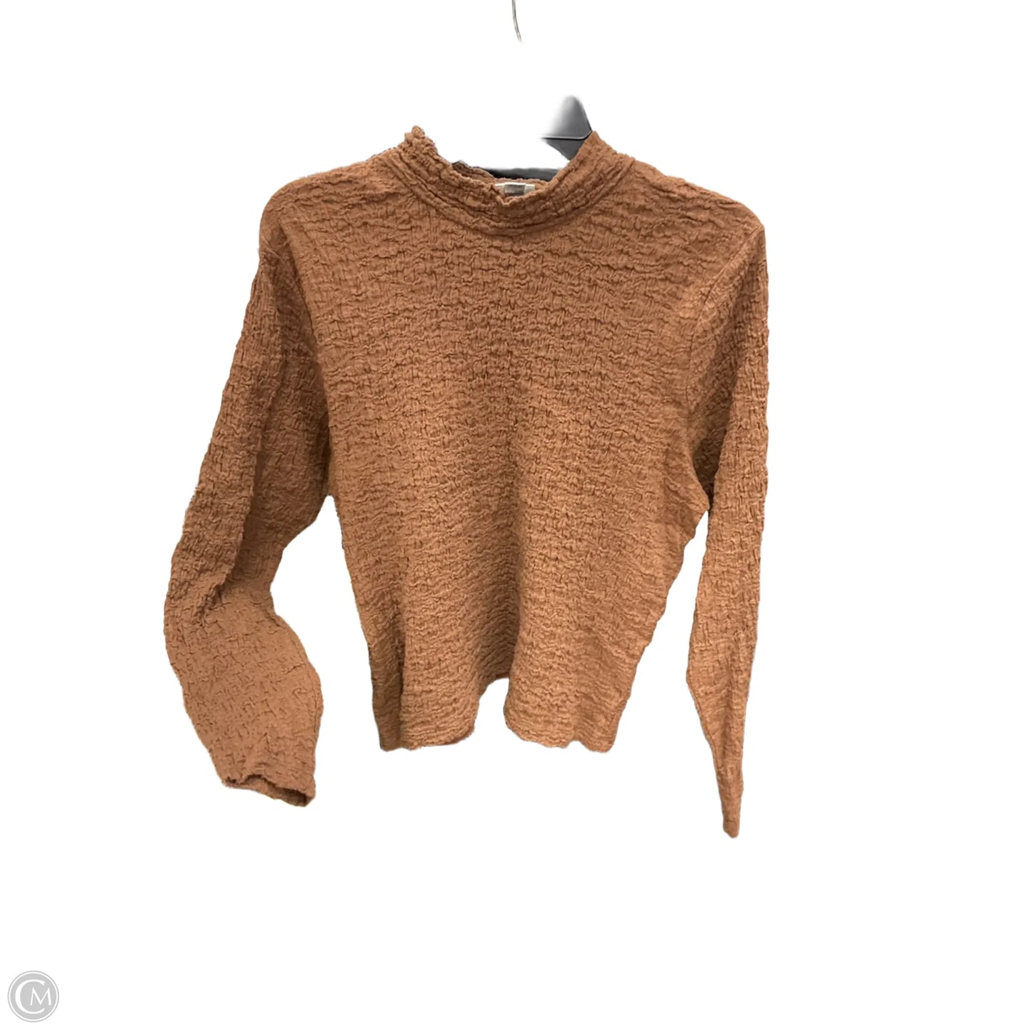 Top Long Sleeve By A New Day In Brown, Size: Xl