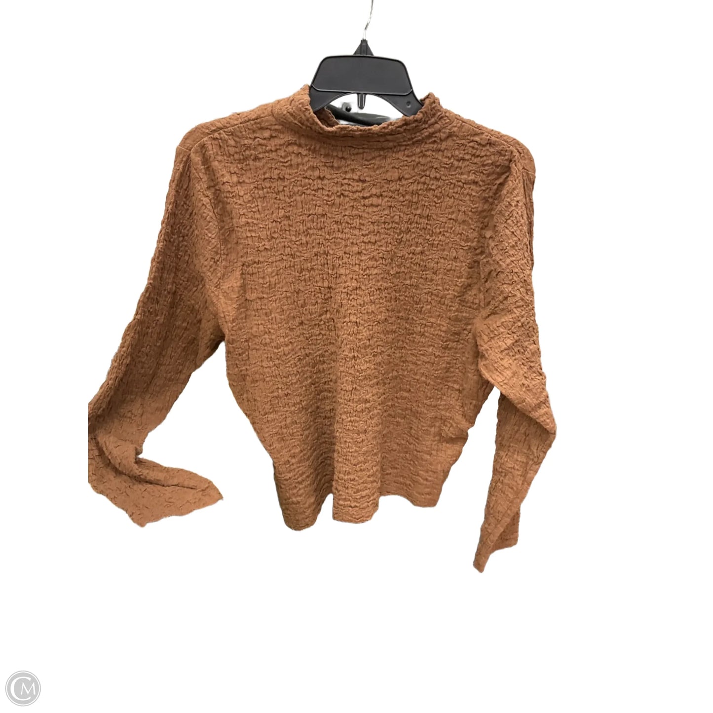 Top Long Sleeve By A New Day In Brown, Size: Xl