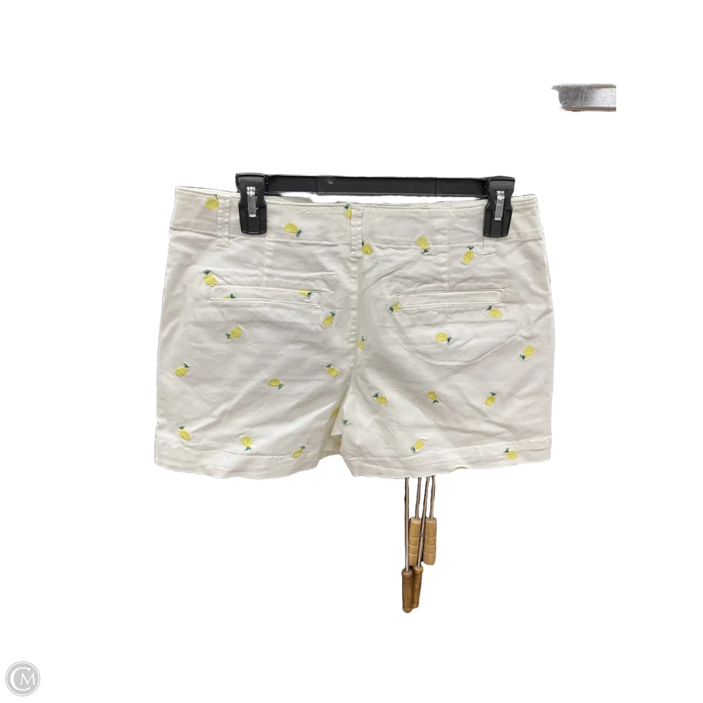 Shorts By Loft In White & Yellow, Size: 2