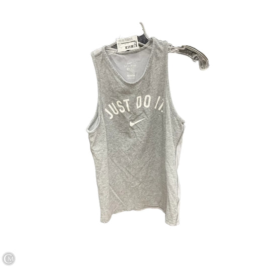 Athletic Tank Top By Nike In Grey, Size: Xs