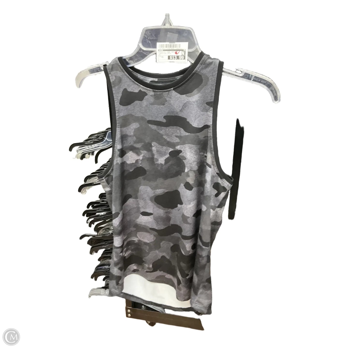 Athletic Tank Top By Nike In Camouflage Print, Size: Xs