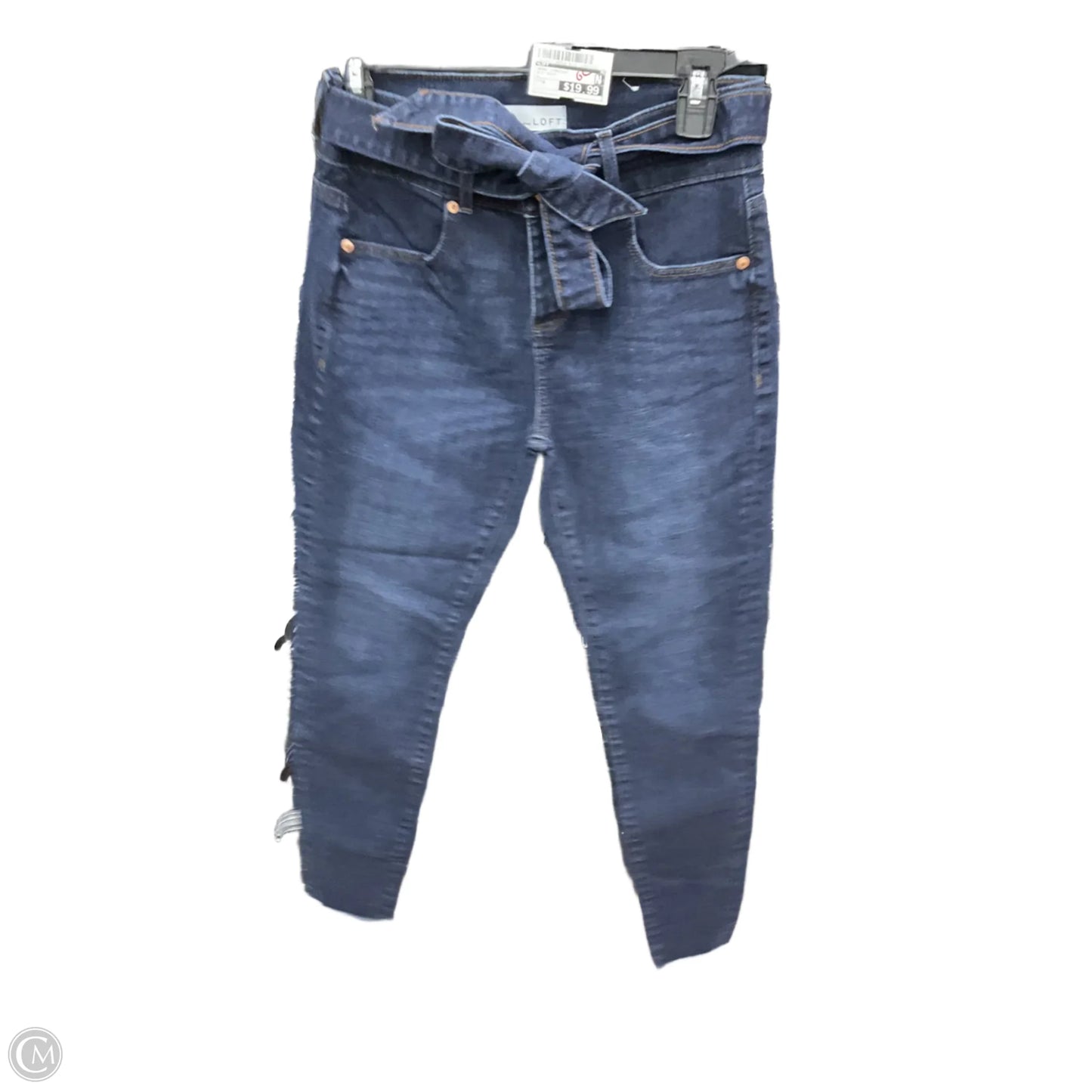 Jeans Straight By Loft In Blue Denim, Size: 0