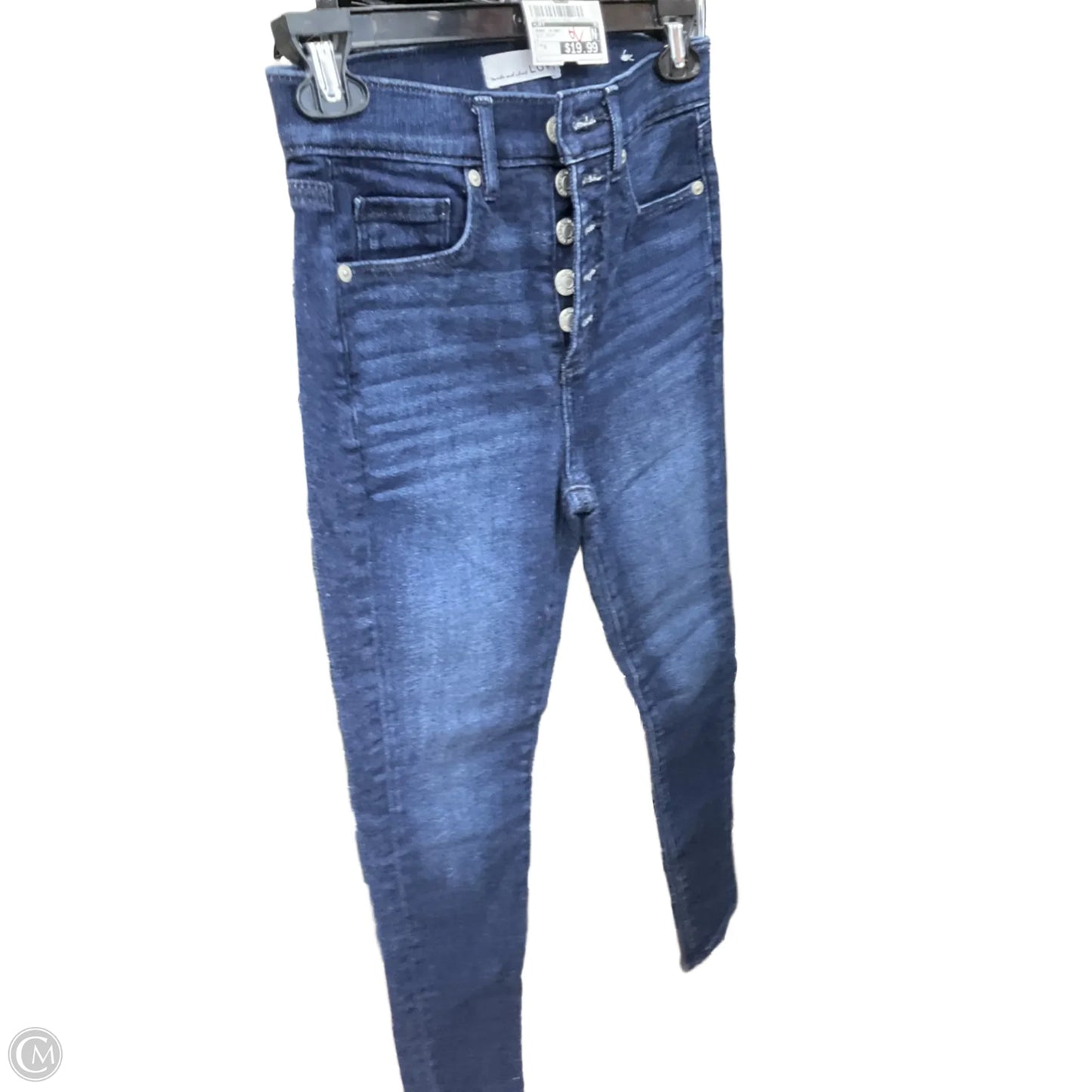 Jeans Skinny By Loft In Blue Denim, Size: 0