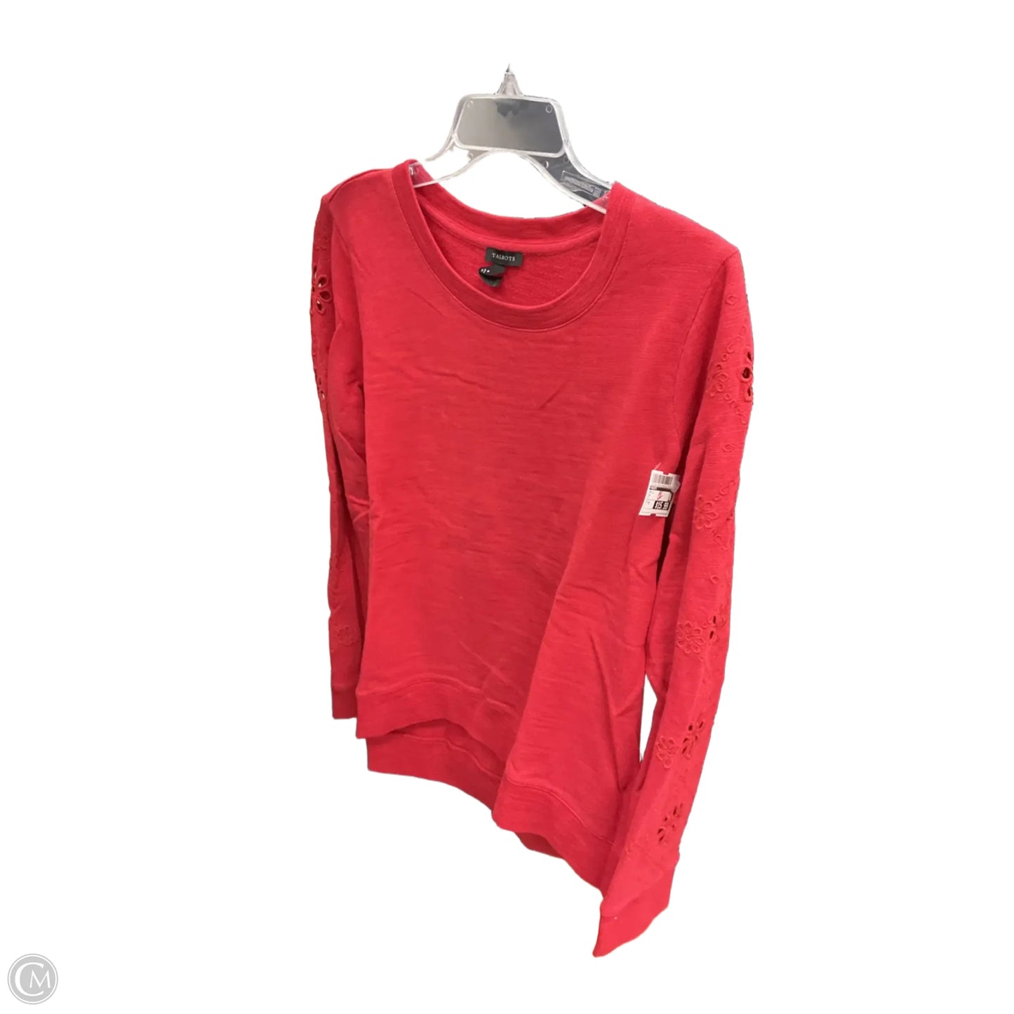 Top Long Sleeve By Talbots In Red, Size: M