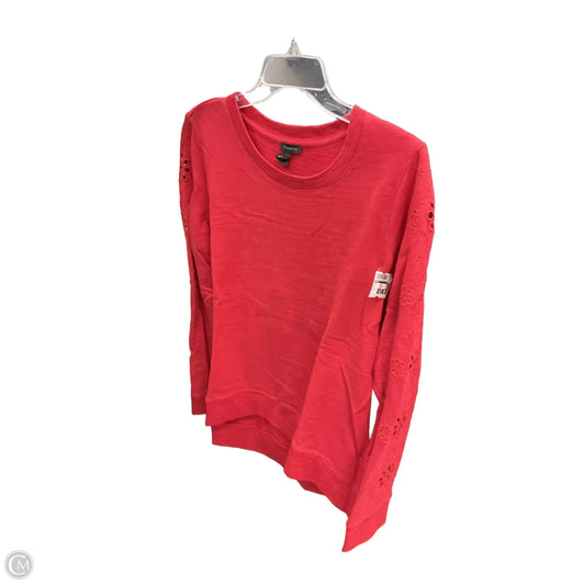 Top Long Sleeve By Talbots In Red, Size: M