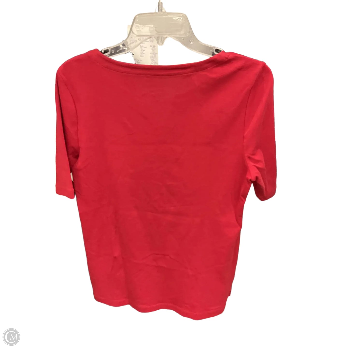 Top Short Sleeve By Talbots In Red, Size: M